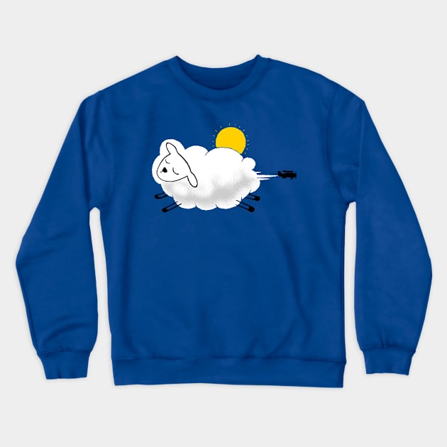 Sheepy Cloud Crewneck Sweatshirt by kookylove